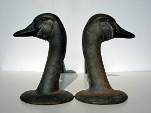 Geese Andirons